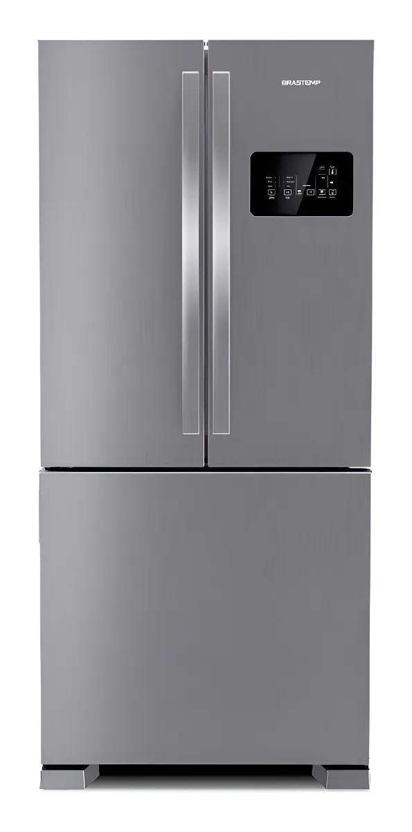 Geladeira Frost Free French Door Inverter Inox Brastemp BRO85AK   -   R$ 6.182,00  110V ou 220V