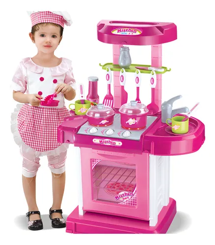 Cozinha Infantil Brinquedo C/ Som e Luz Princess Replay Kids   -   R$ 119,90