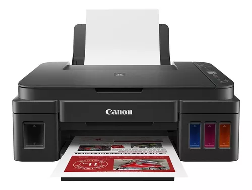Impressora Canon, sistema de tinta original G3110 Multi Wi-Fi, cor preta  -  R$ 832,44