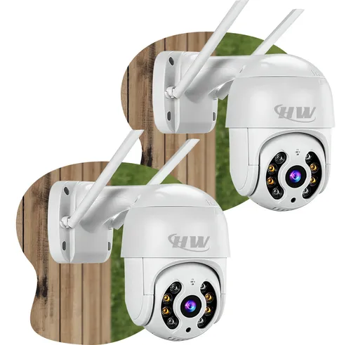 Kit 2câmera Ip Icsee Prova D'água Infravermelho Externa Wifi - HW  -   R$ 200,01