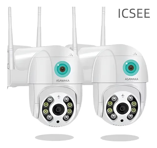 Kit 2 Câmera Ip Icsee Yoosee Prova D'água Infravermelho A8   -   R$ 178,23