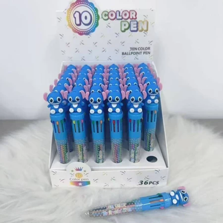 Dez pacotes de ponto de 3 cores de caneta - 12,80