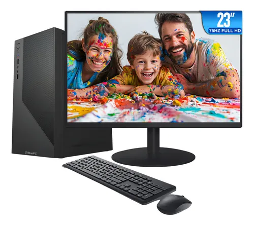 Computador Completo BluePC Office, Intel Core i5 3.60Ghz, 16Gb Ram, 256Gb Ssd, Monitor 23" Full HD 75Hz Hdmi, Mouse, Teclado, Windows 10 Pro Trial - Cdf-0100of   -  R$ 1.079,00