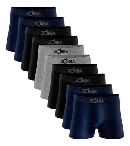 Kit 10 Cueca Boxer Zorba 781 Original Em Algodão Sem Costura   -   R$ 154,37