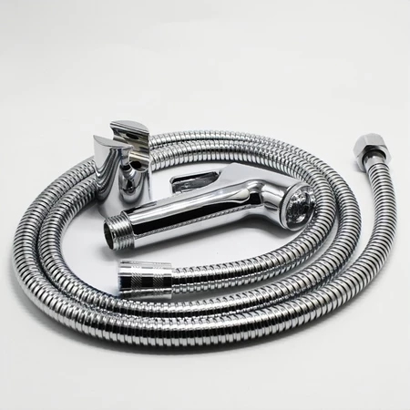 Ducha Higiênica Para Banheiro Completa Luxo Inox 1,2m Chuveirinho Privada  -  18,99