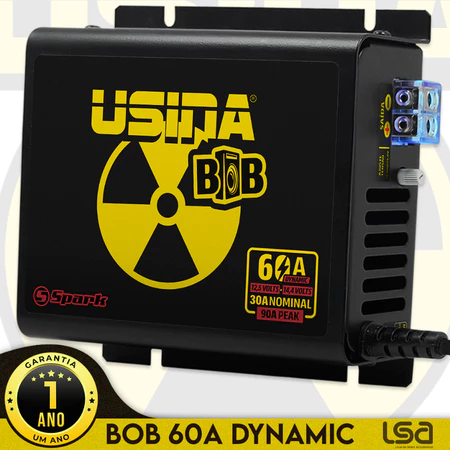 Fonte 60 Amperes Caixas BOB Usina Bivolt Automático Fonte Som Automotivo  -   315,90
