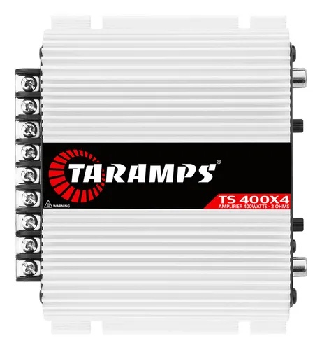 Modulo Taramps Ts400x4 Potencia de 400watts 2 Ohms Amplificador 400rms T400 4 Canais Som Automotivo 2 Ohms Rca Ts 400x4 Crossover.  -   R$ 177,90