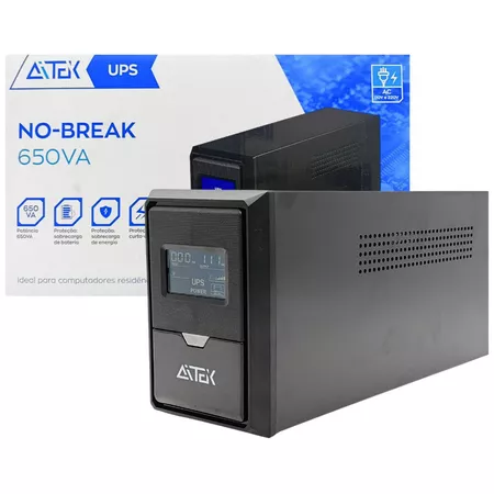 No-Break 650VA Bivolt 110v/220v - Proteção Completa Backup de Energia e Autonomia para Eletrônicos   -   352,69