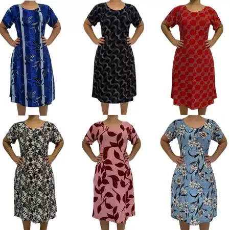Kit 4 Vestido Feminino Liganete M G GG Senhora  -  R$150,88